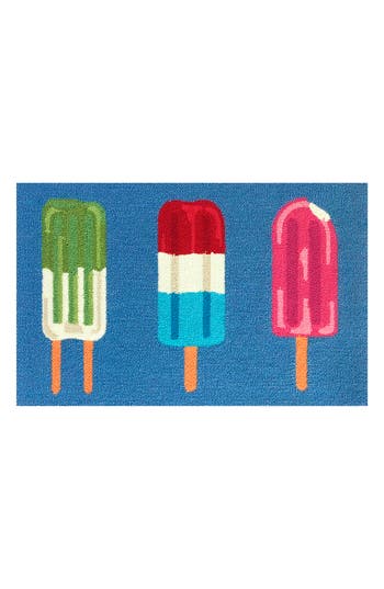 R16 Home Popsicle Trio Door Mat In Denim Multi