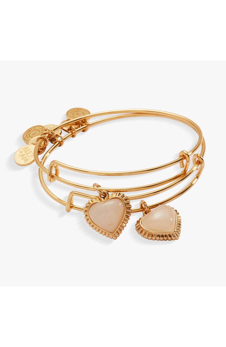 Alex and Ani Mother & Daughter Bracelet Set of 2, Alternate, color, Gold