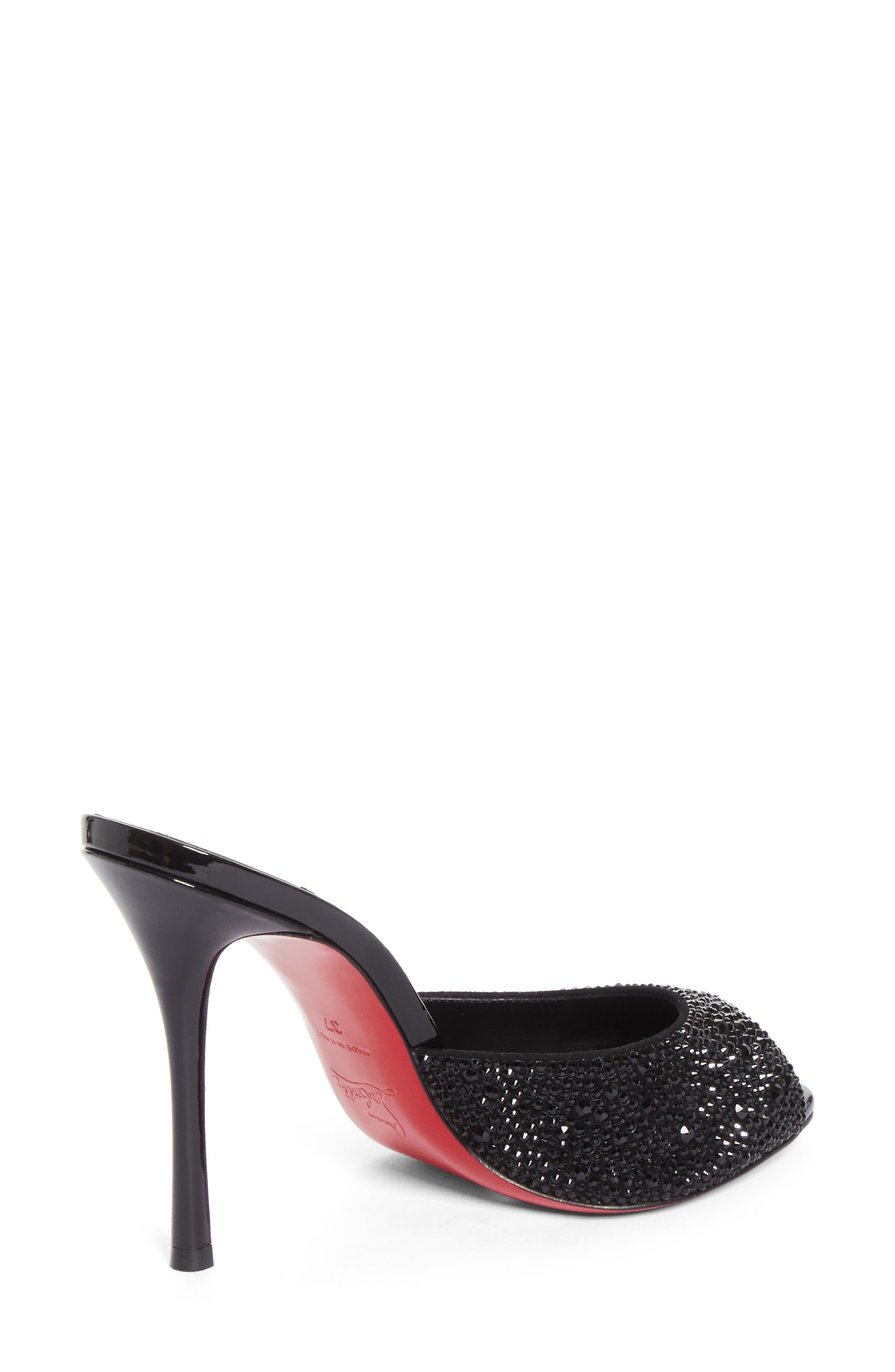 Me Dolly Strass Rhinestone Slide Sandal, Alternate, color, B873 VERSION BLACK/ BLACK
