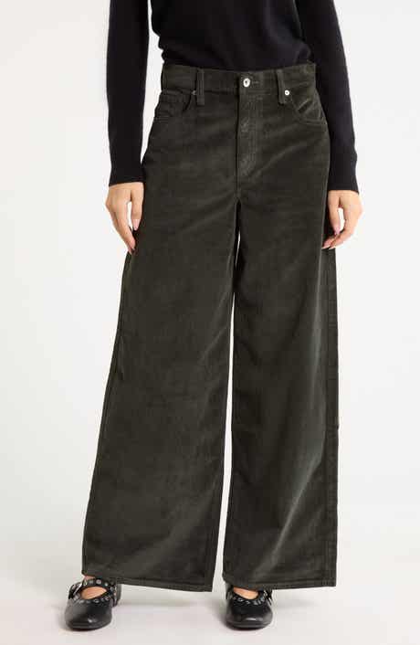 Serena High Waist Wide Leg Corduroy Jeans