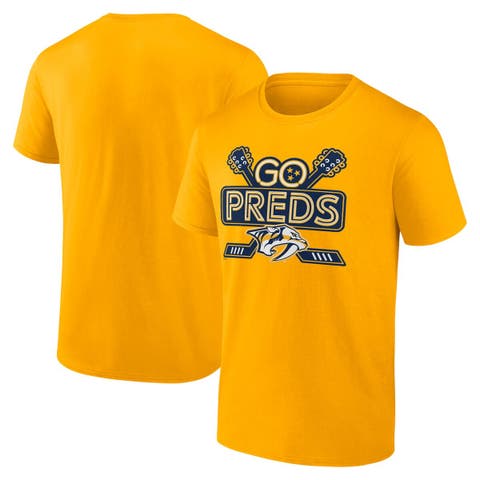 Men's Fanatics Branded Gold Nashville Predators Local T-Shirt
