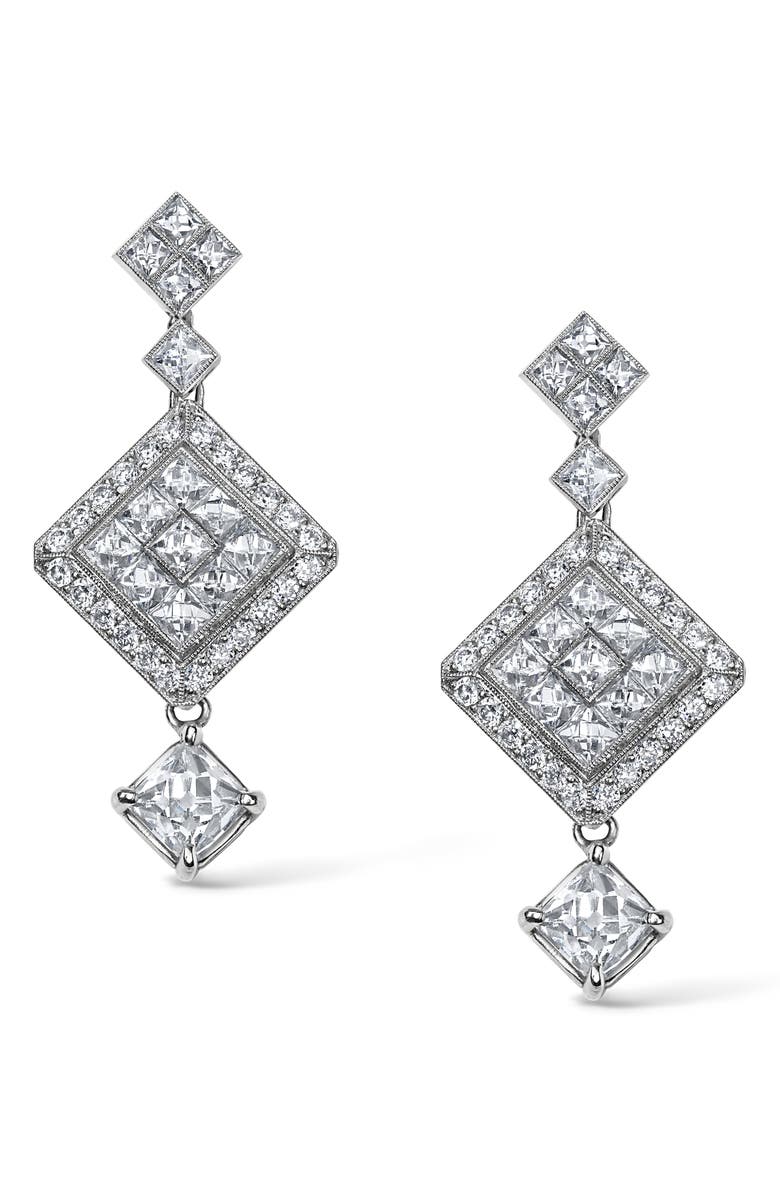 Mindi Mond Icon French Diamond Drop Earrings, Main, color, 