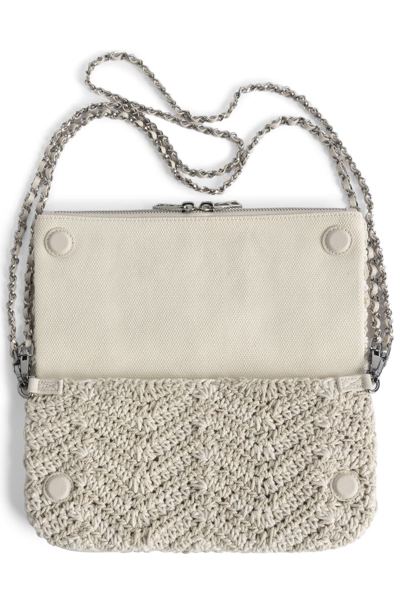 Zadig & Voltaire Rock Macramé Crossbody Bag, Alternate, color, Flash
