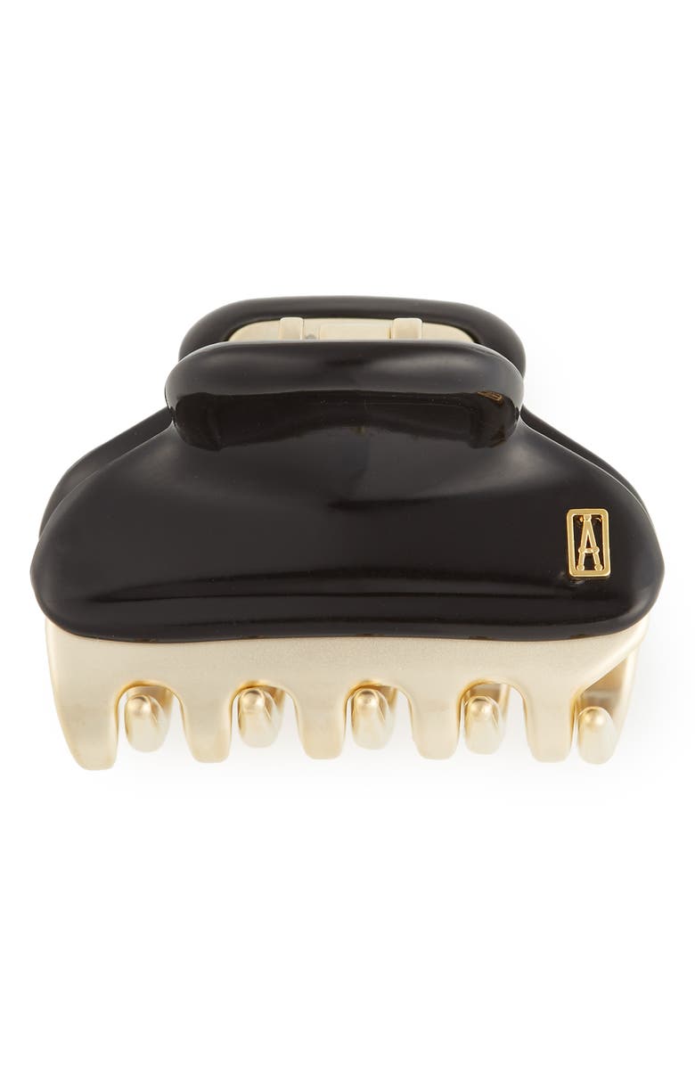 Alexandre de Paris Small Hair Clip, Main, color, Black Gold