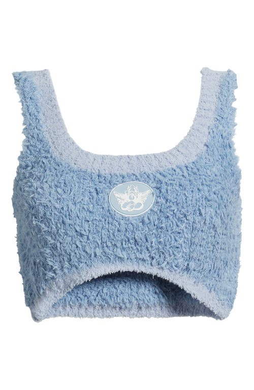 Boys Lie Bodhi Fuzzy Crop Top In Blue