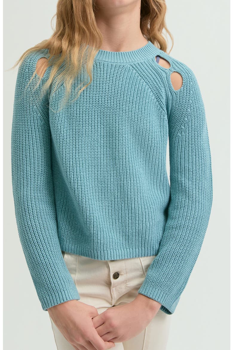 Girls Niza Tricot, Main, color, Water