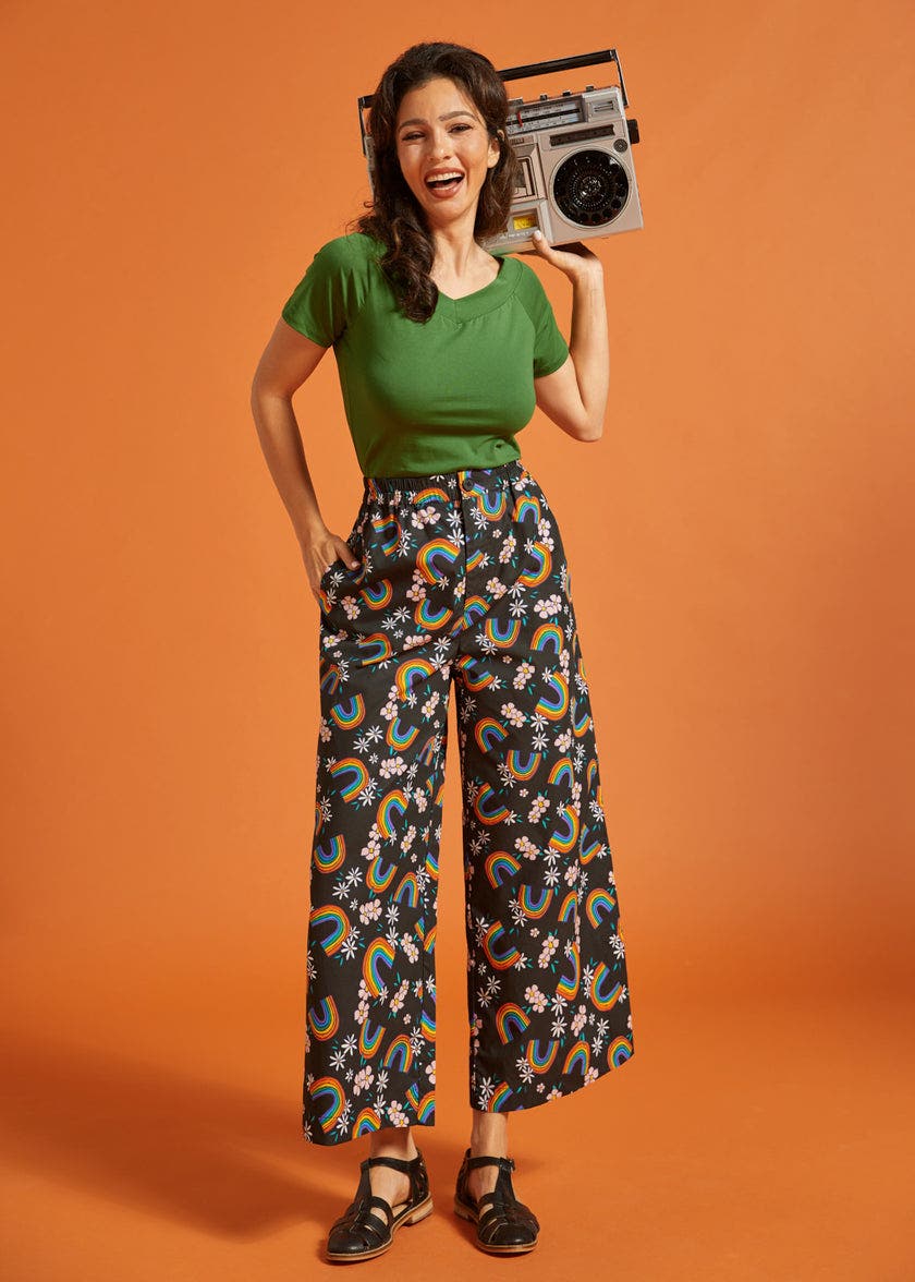 ModCloth Day Trip Drifters Palazzo Pant (Women) | Nordstrom