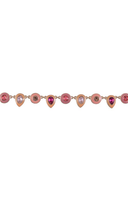 Laundry By Shelli Segal Crystal & Enamel Collar Necklace