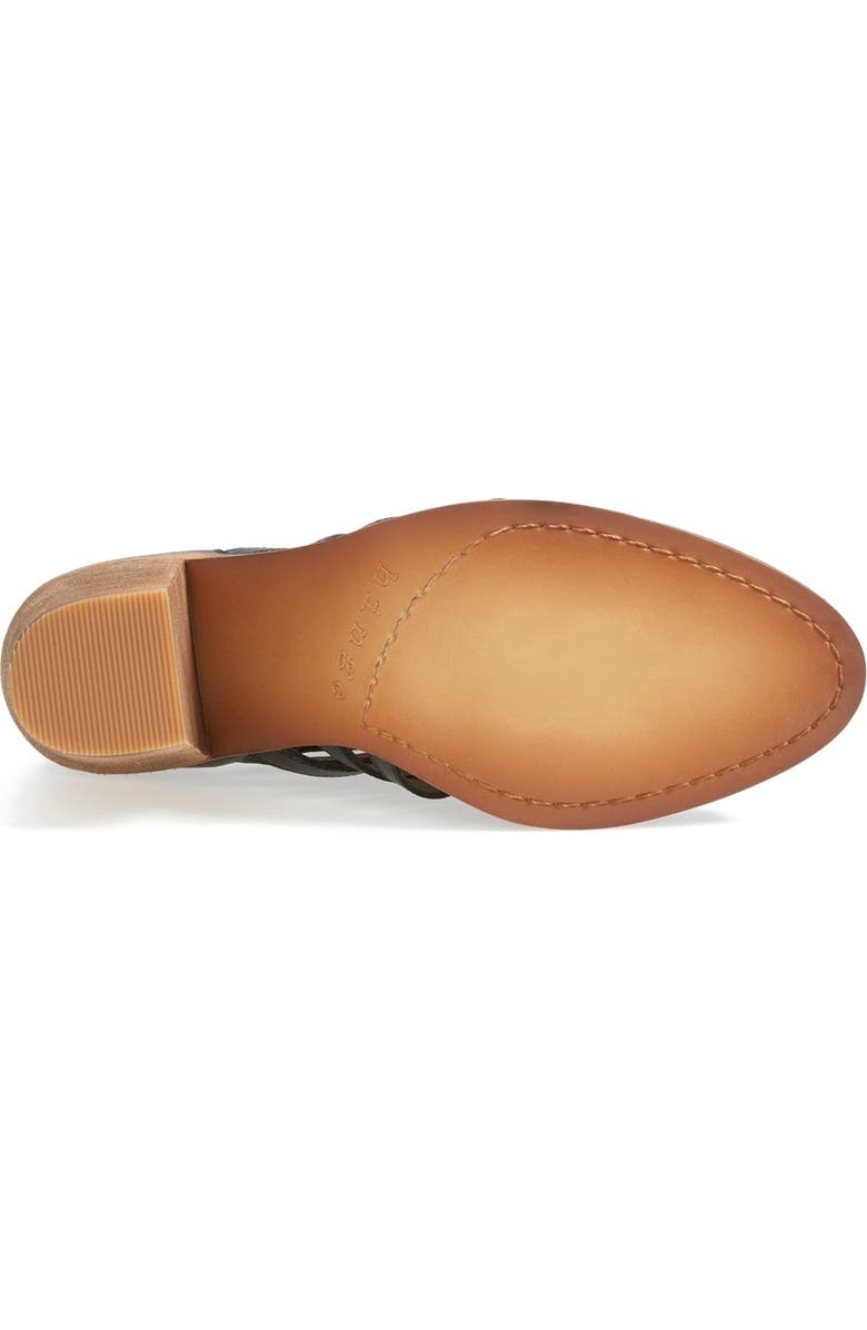 Hinge 'Dresden' Caged Leather Bootie, Alternate, color,