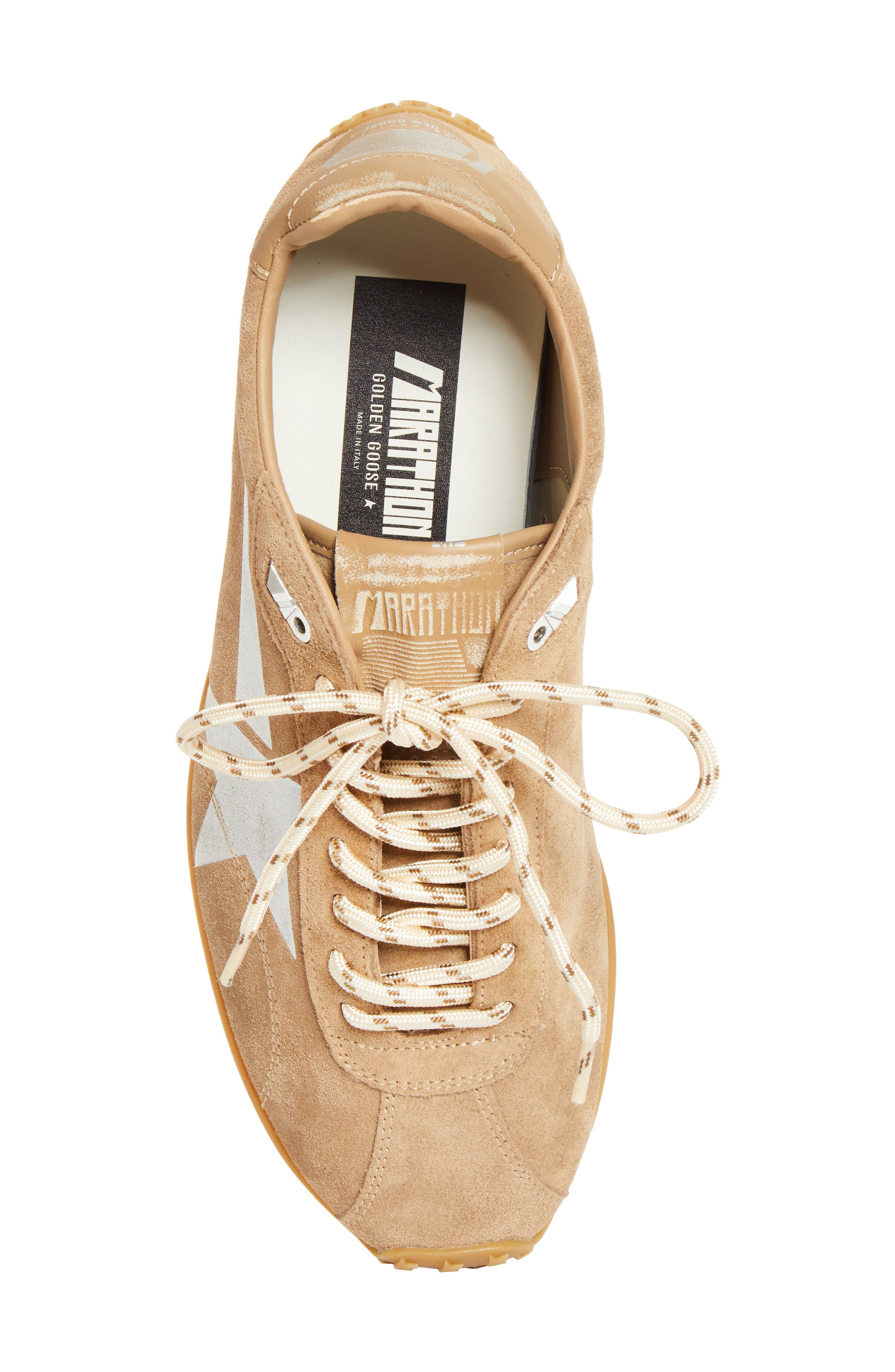 Golden Goose Marathon Speed Sneaker, Alternate, color, Tobacco/ Silver