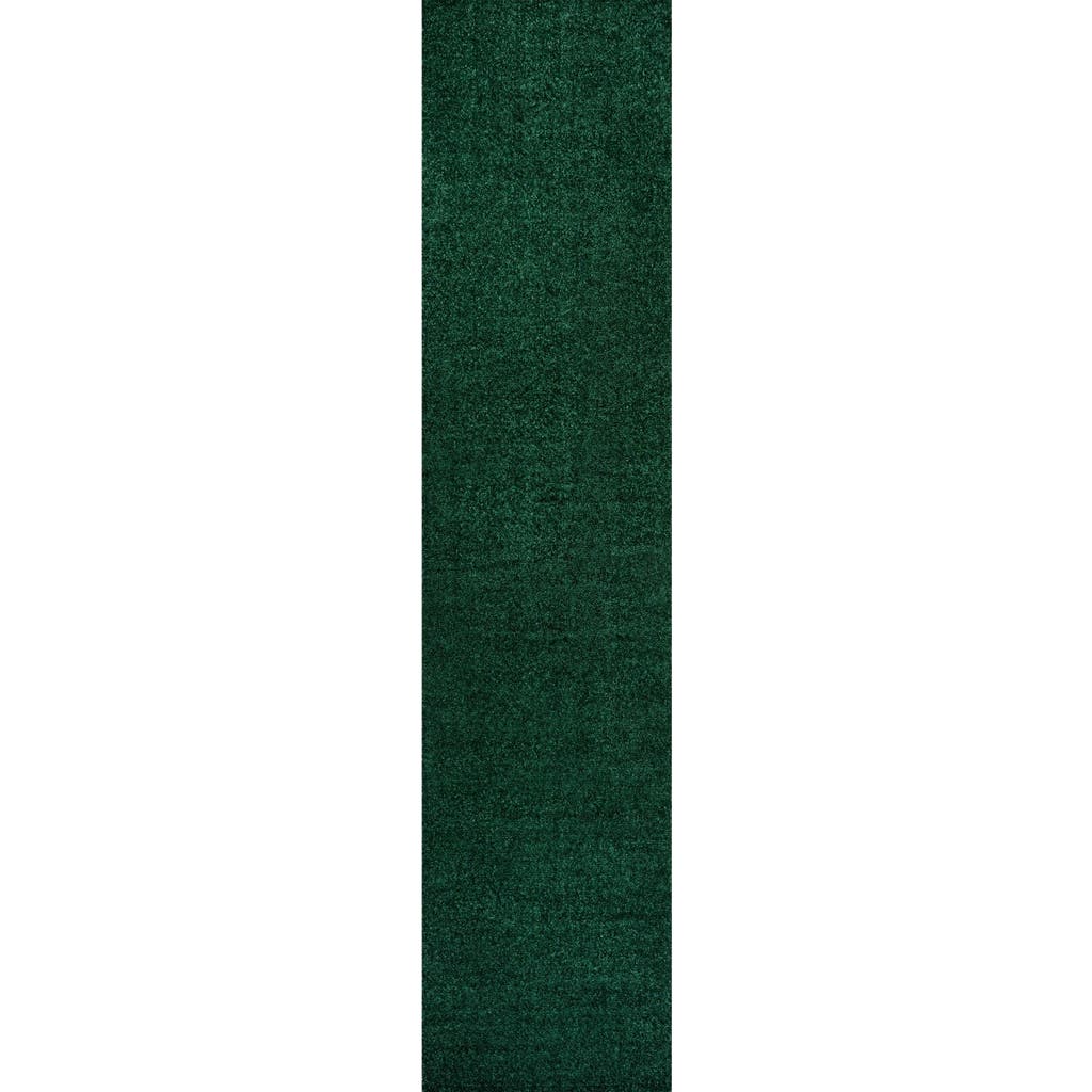 Jonathan Y Haze Solid Low-pile Area Rug In Green