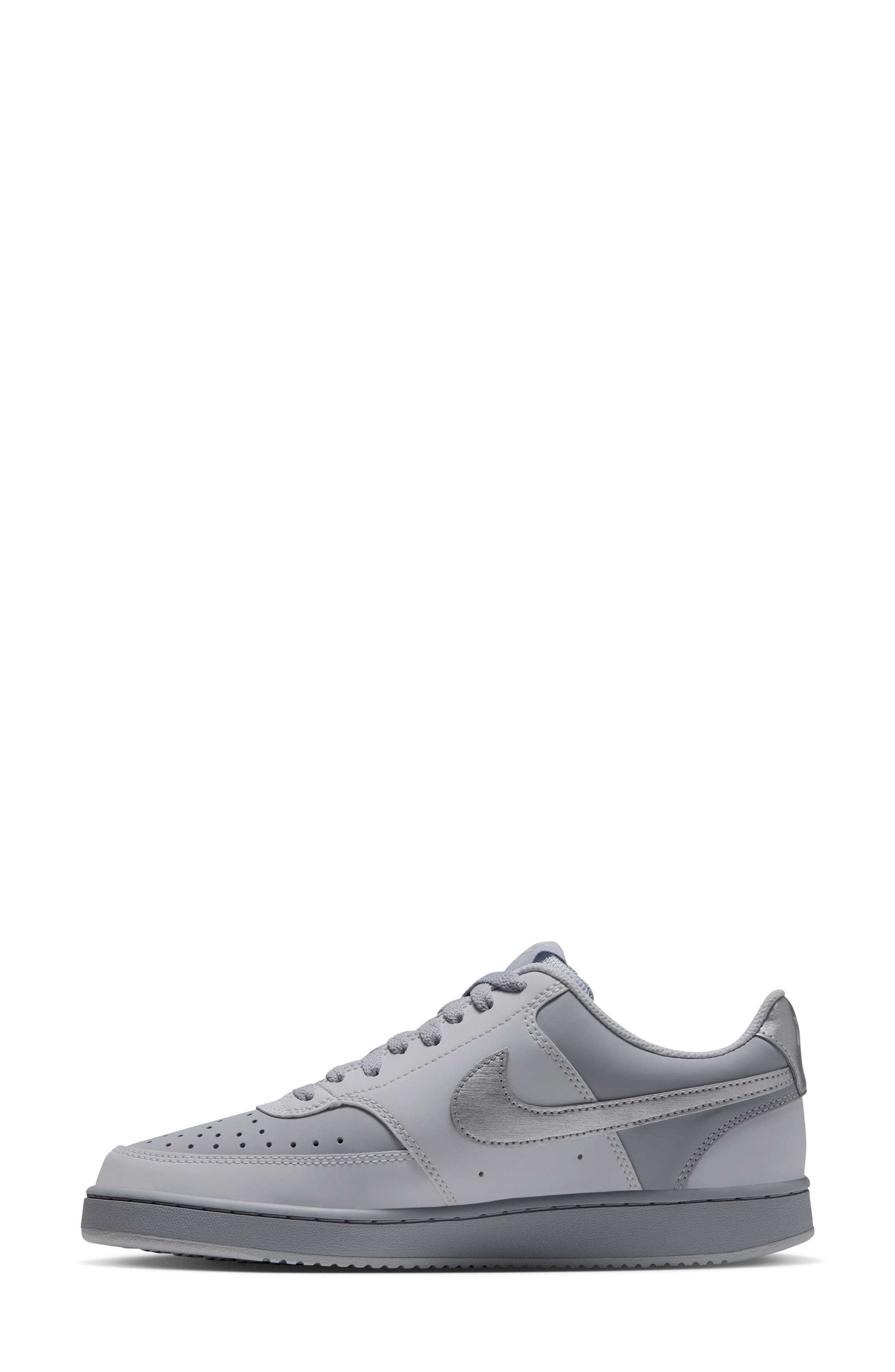 Court Vision Low Sneaker, Alternate, color, PLATINUM/ SILVER-GREY