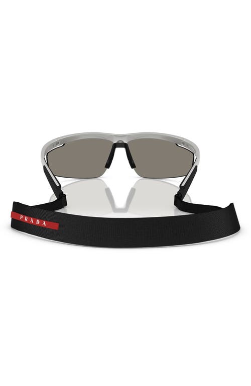 Prada Linea Rossa 96mm Gradient Pillow Sunglasses In Grey Mirror
