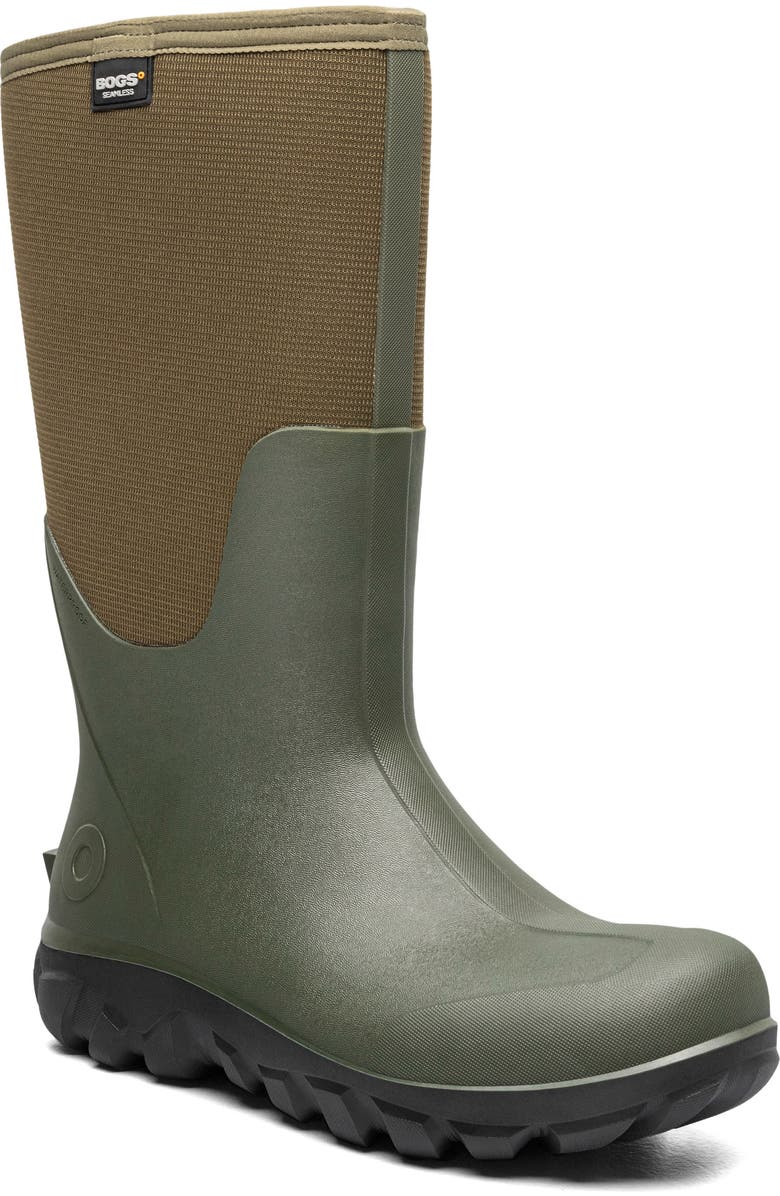 Bogs Classic Seamless Tall Waterproof Boot, Main, color, Dark Green