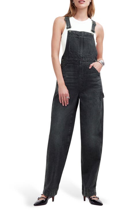 Oversized Denim Carpenter Overalls