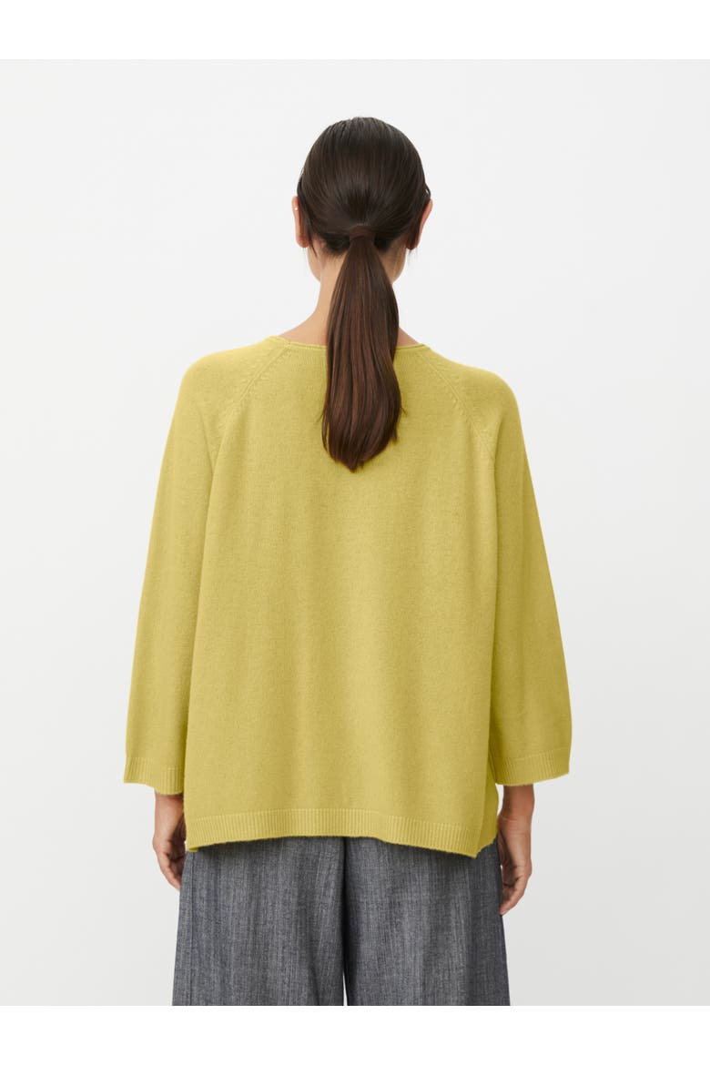 Fabizia Round Neck Knitted Blouse, Alternate, color, Muted Lime