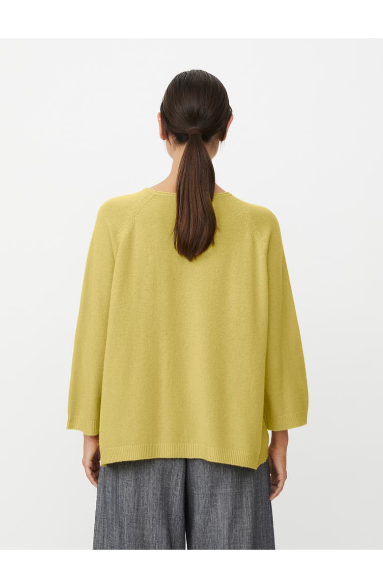 Masai Copenhagen Fabizia Round Neck Knitted Blouse, Alternate, color, Muted Lime