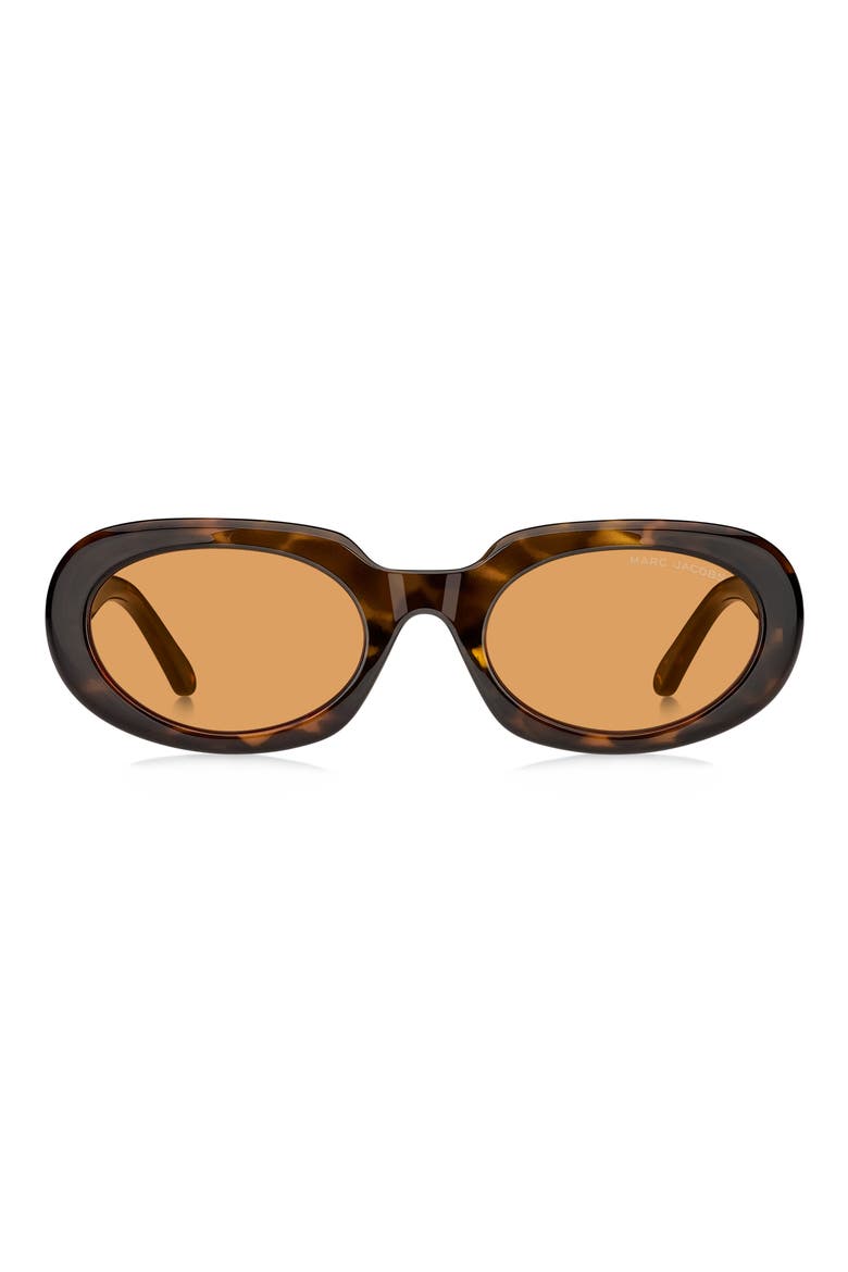 MARC 887/G/S 53mm Oval Sunglasses, Main, color, HAVANA/ ORANGE