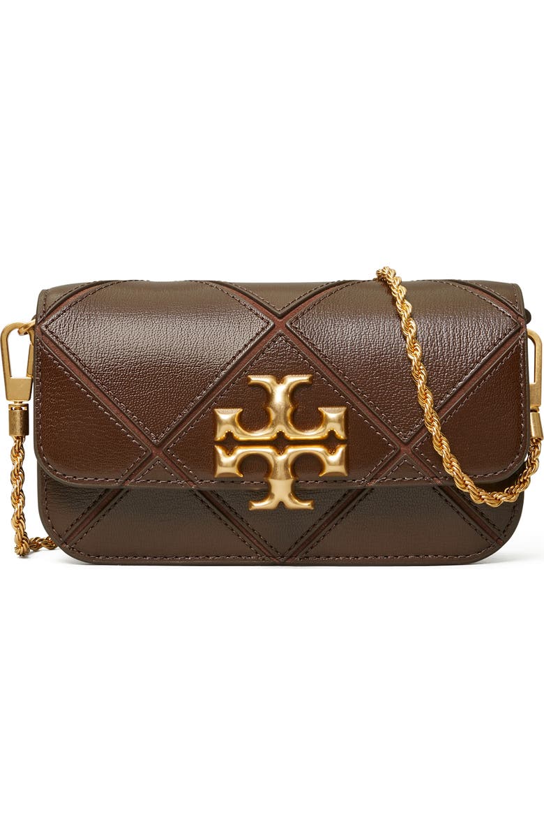 Tory Burch Eleanor Diamond Quilt Phone Crossbody Bag, Main, color,