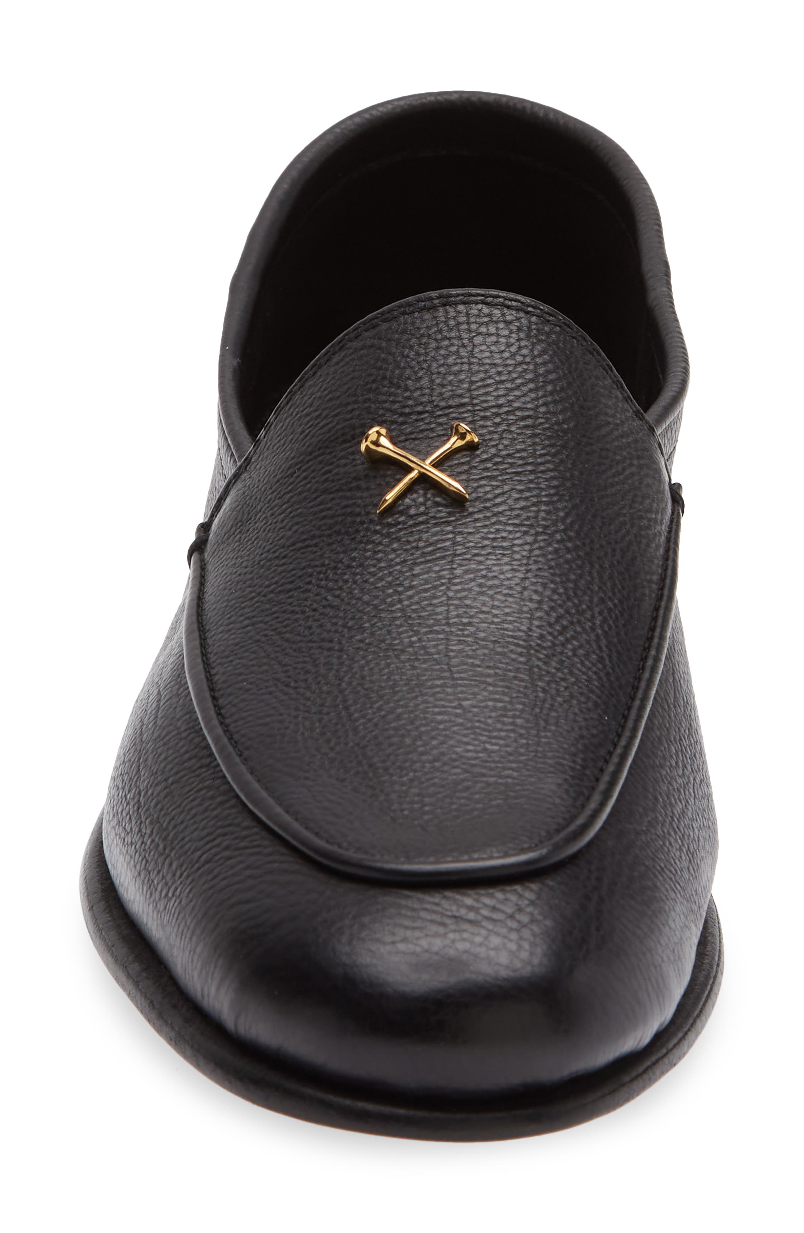 G/FORE Metal Tees Leather Flex Loafer, Alternate, color, 