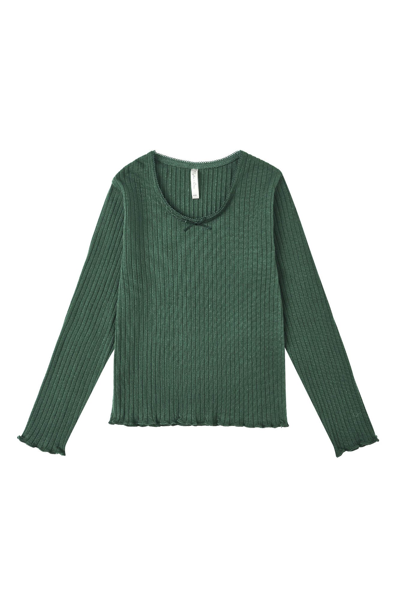 Kids' Ribbed Long Sleeve Tee
