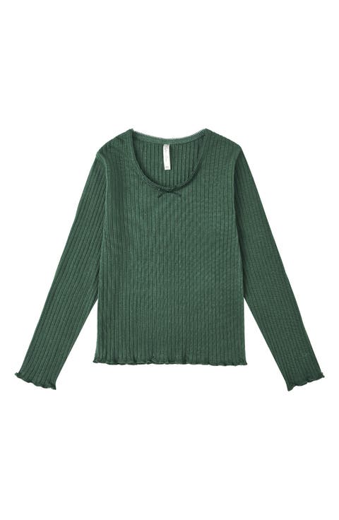 Kids' Ribbed Long Sleeve Tee
