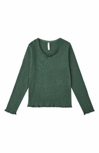 Kids' Ribbed Long Sleeve Tee