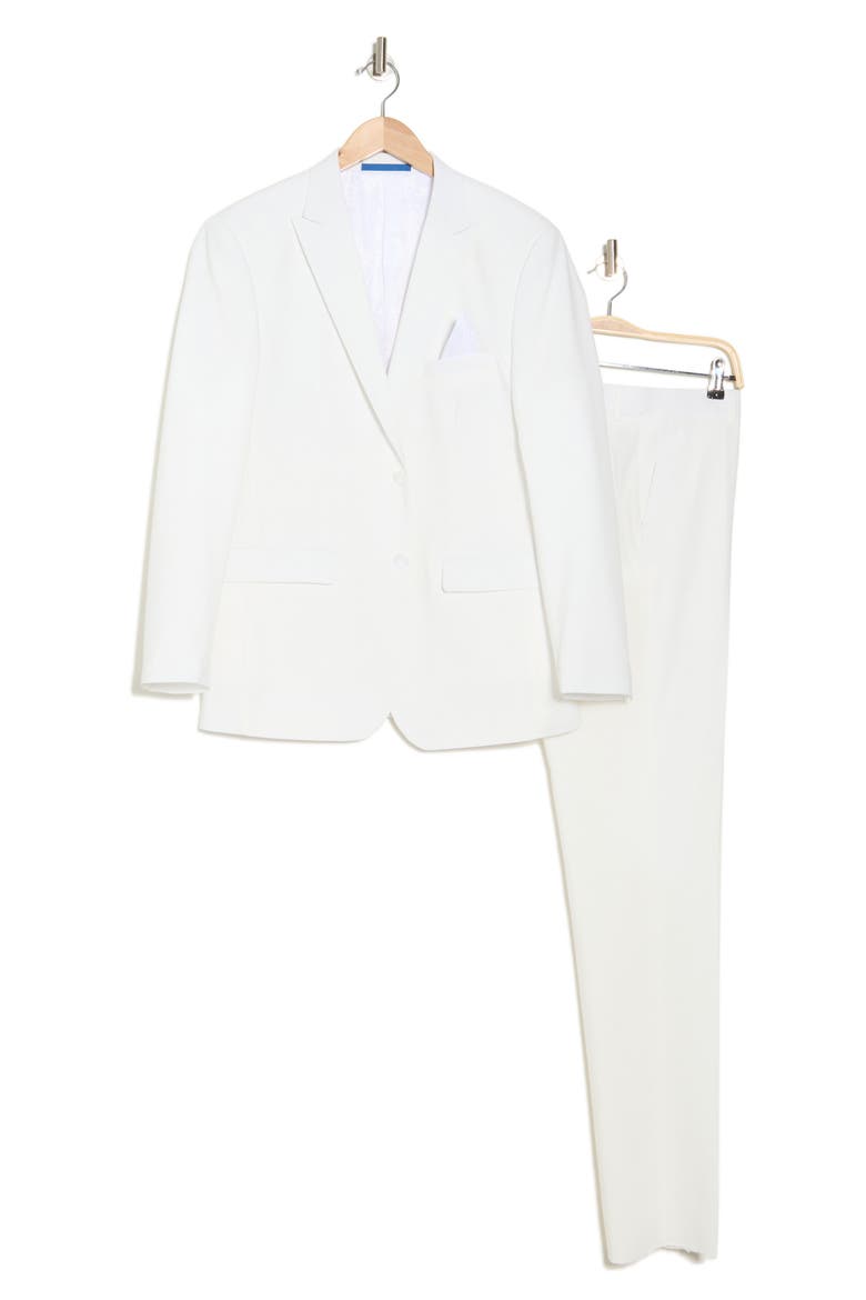 Slim Fit Stretch 2-Piece Suit, Alternate, color, WHITE