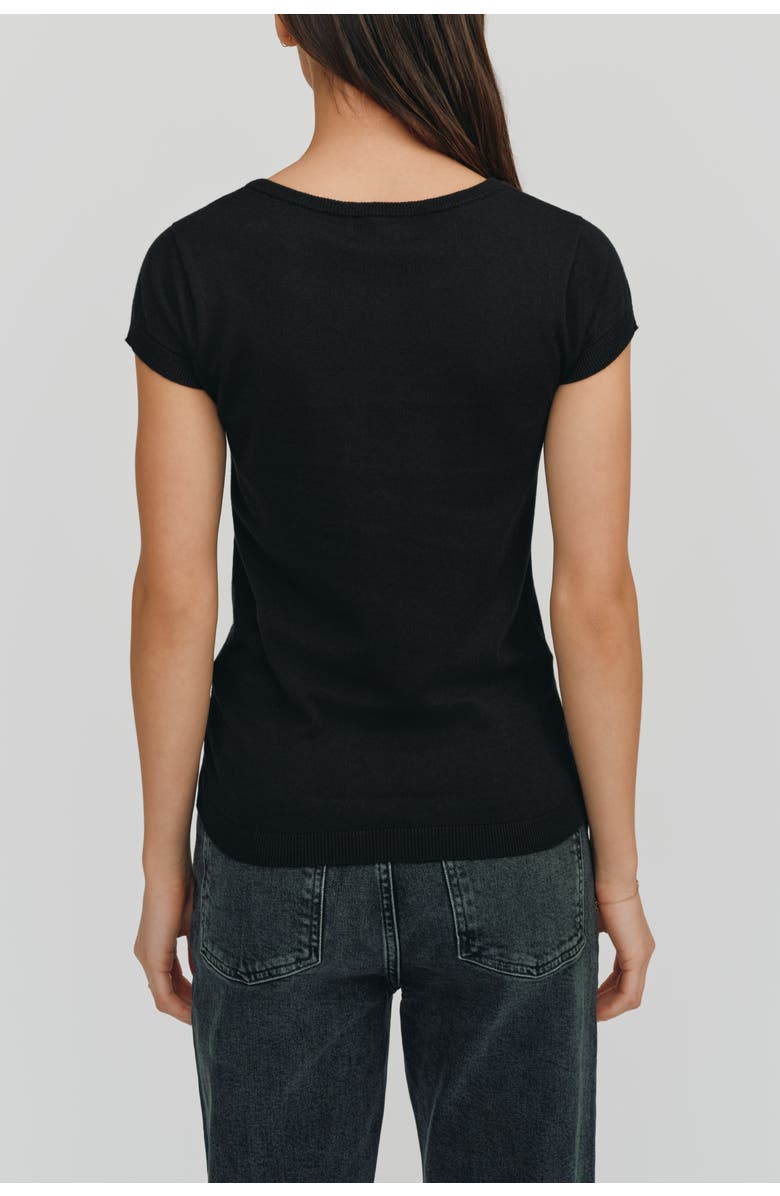 Kathryn McCarron Greta Tee, Alternate, color, Black