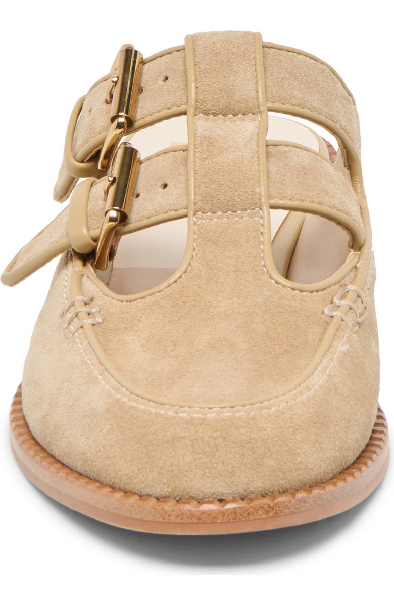 Dolce Vita Haydee Double Buckle Mary Jane Mule, Alternate, color, Dark Taupe Suede