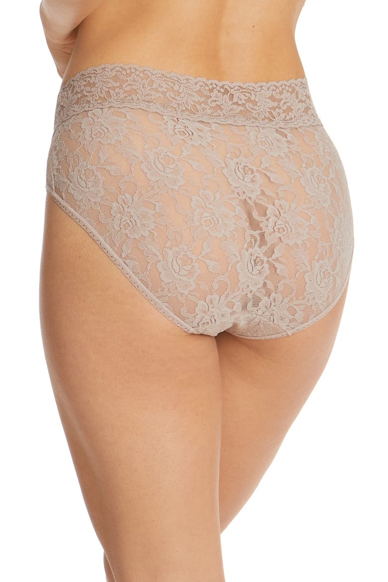 Signature Lace French Briefs, Alternate, color, TAUPE