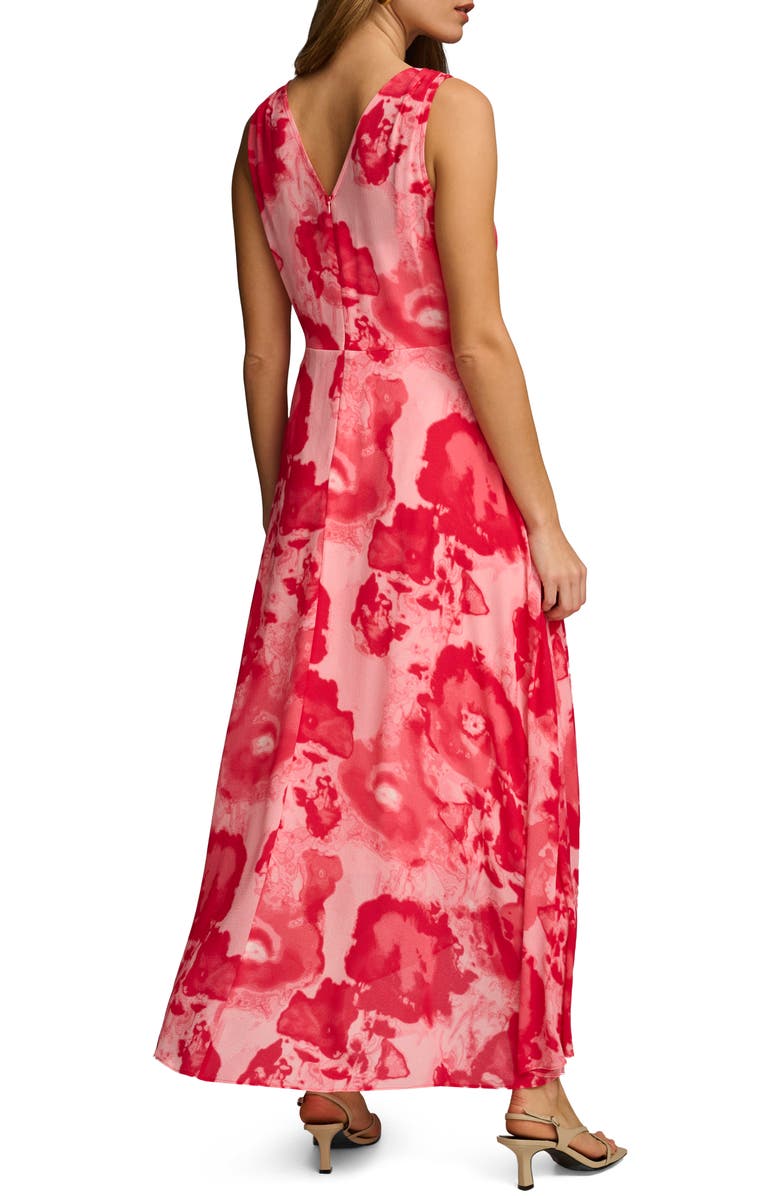 Donna Karan New York Floral Wrap Front Midi Dress, Alternate, color, 