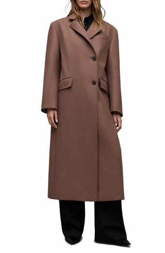 AllSaints James Wool Blend Longline Coat
