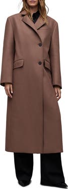 AllSaints James Wool Blend Longline Coat