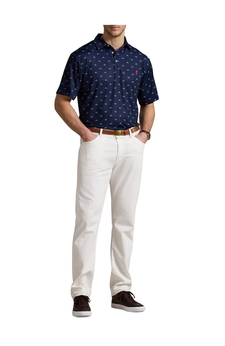 Polo Ralph Lauren Big & Tall Performance Polo Shirt V2, Alternate, color, Navy Prl Deco