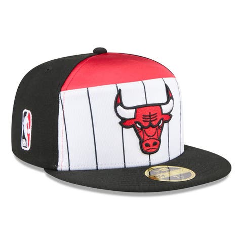 Men's New Era  White/Black Chicago Bulls 2025 NBA Tip Off Split Panel 59FIFTY Fitted Hat