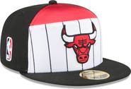 New Era Men's New Era White/Black Chicago Bulls 2025 NBA Tip Off Split Panel 59FIFTY Fitted Hat