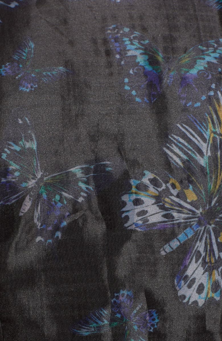 CeCe by Cynthia Steffe Print Organza Fit & Flare Dress, Alternate, color,