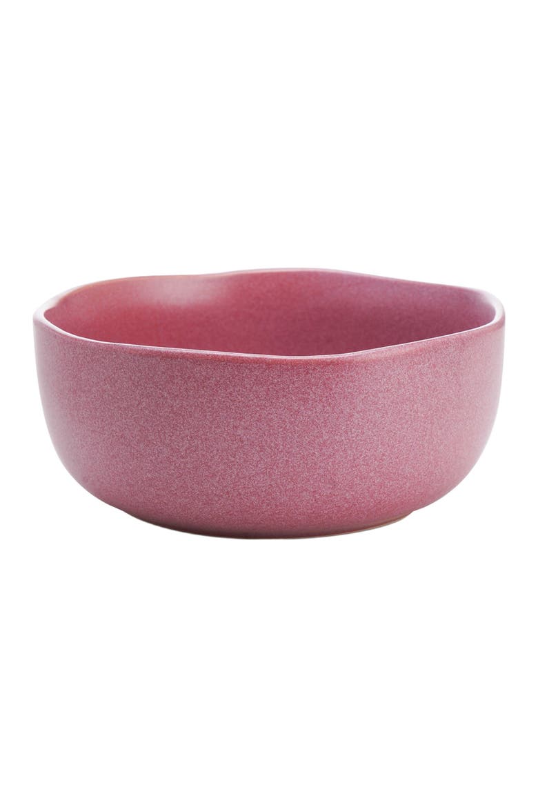 Tom Stoneware 4-Piece Bowl Set, Alternate, color, Pink White