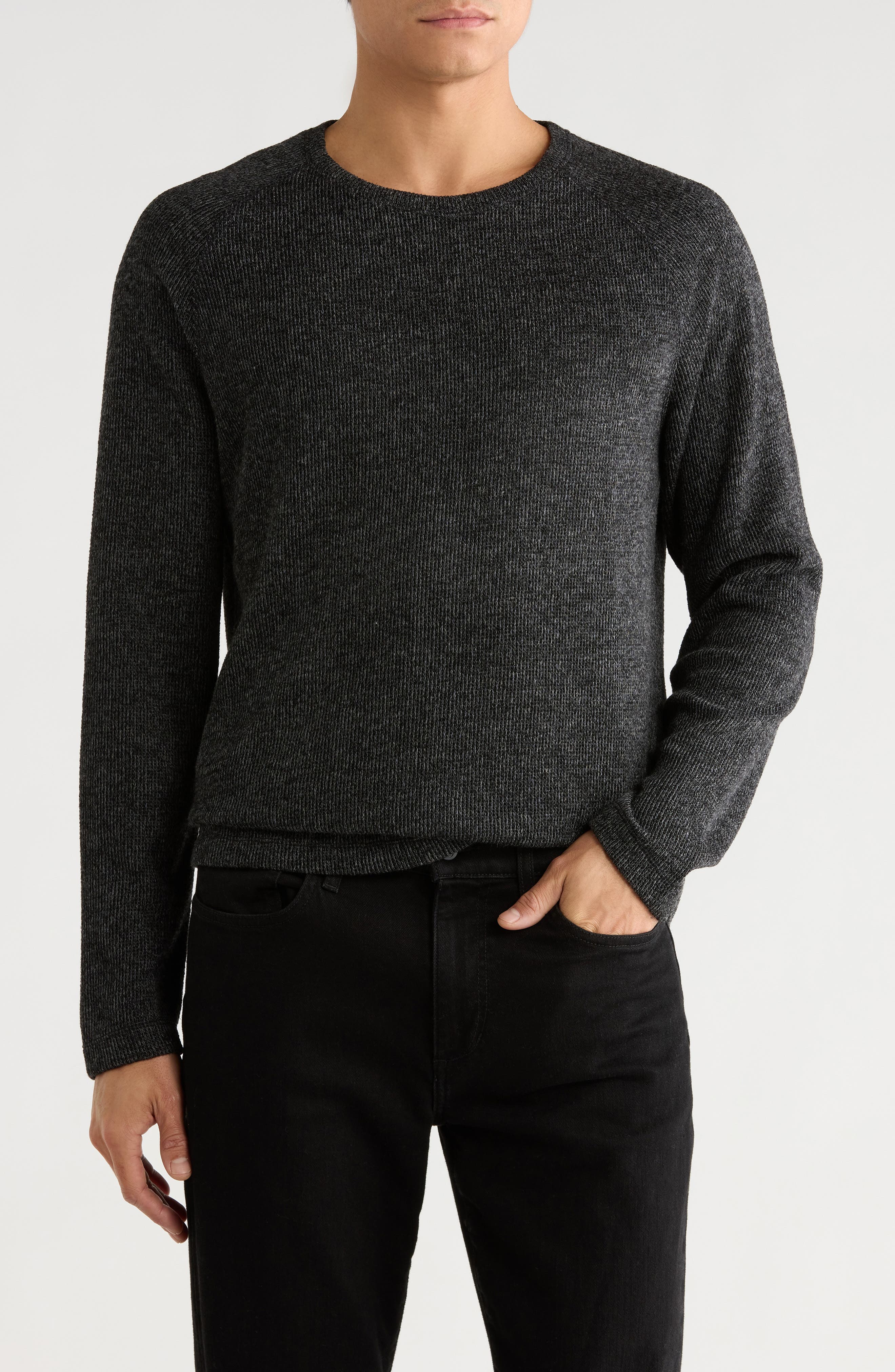 NICOBY Ribbed Raglan Sleeve Sweater