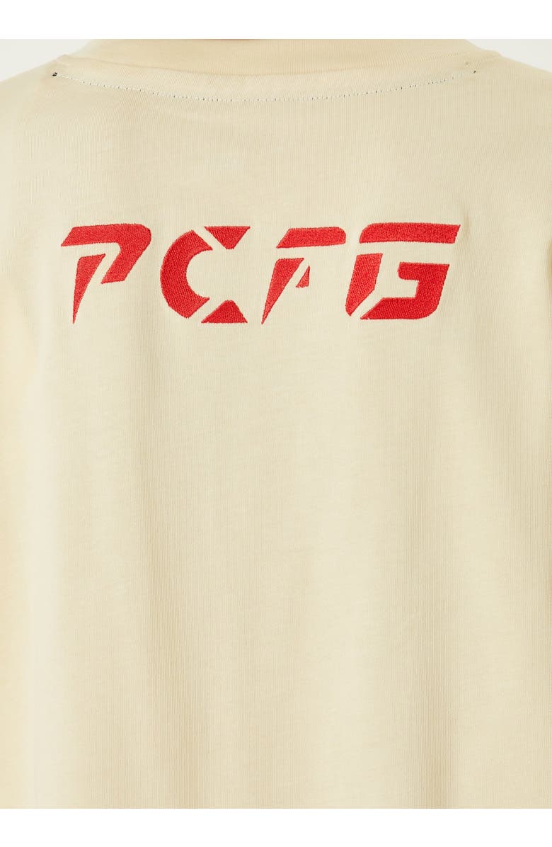 PCFG Cotton Destroyed Logo Tee, Alternate, color, Chino Green