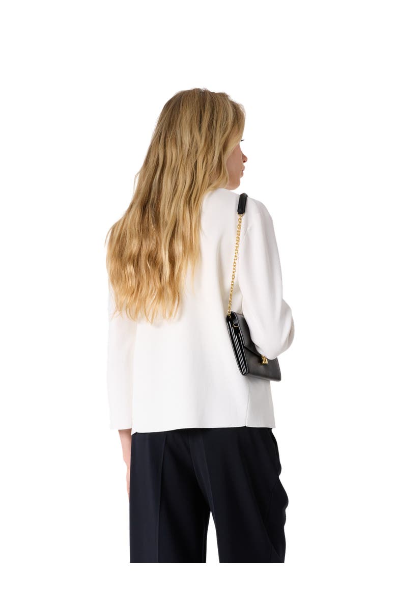 Lynaya 3/4 Sleeve Open Front Cardigan, Alternate, color, White
