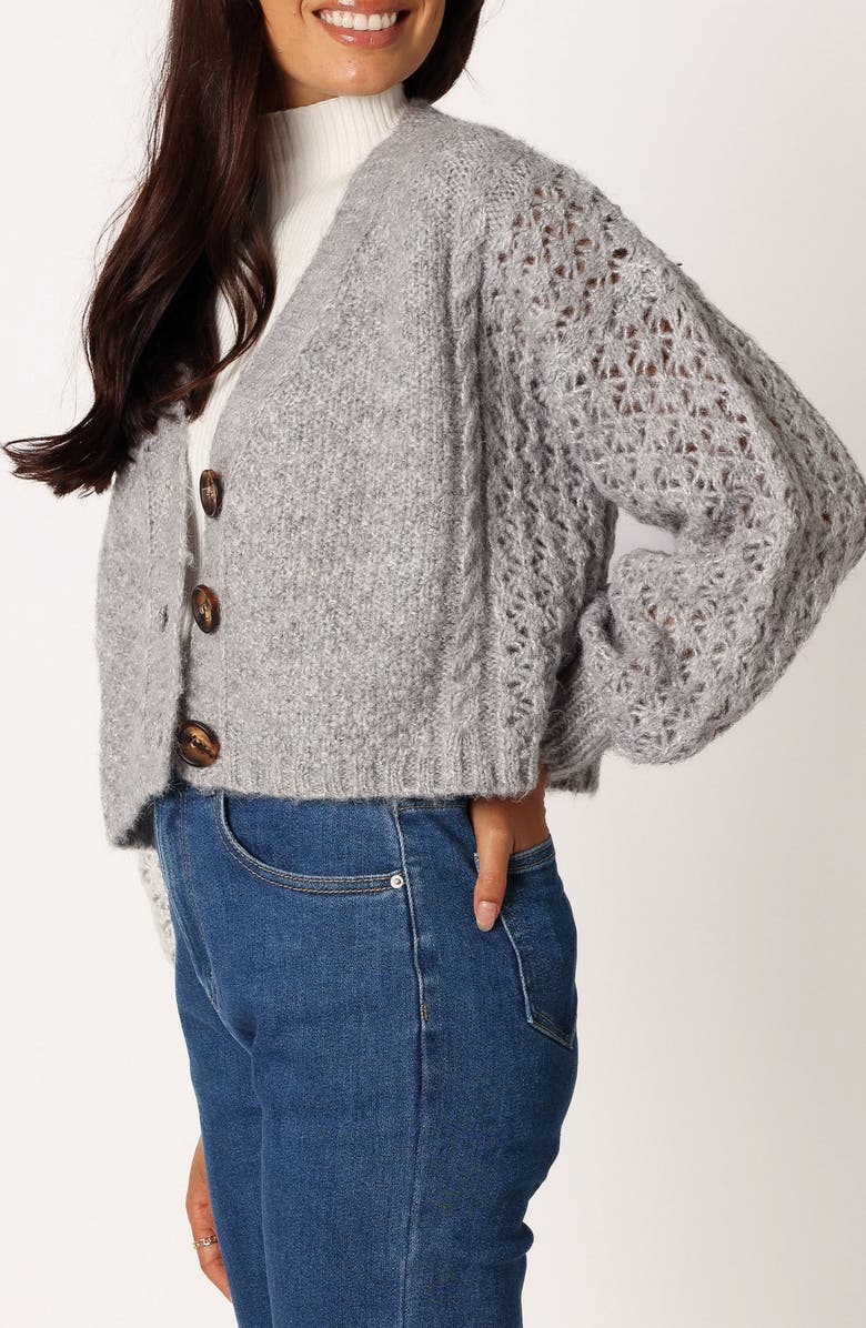 Petal & Pup Blakey Cardigan, Alternate, color, Grey
