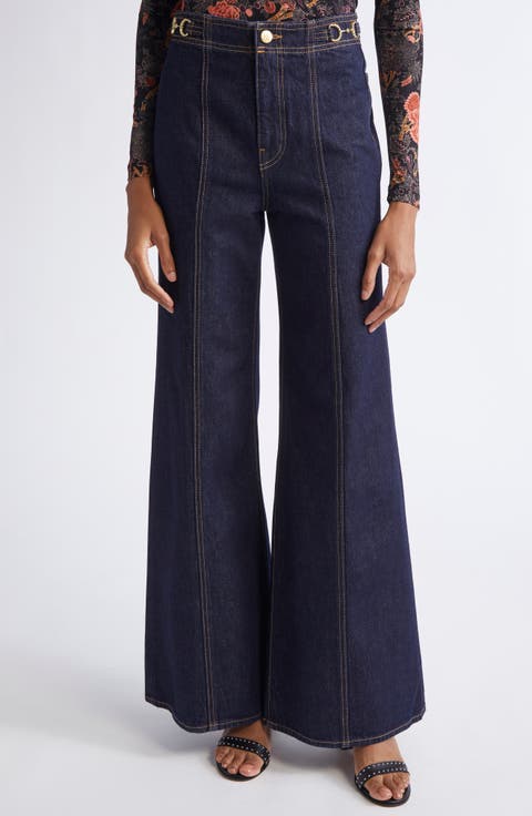 The Delphine High Waist Wide Leg Jeans (Tigris)