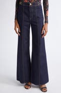 Ulla Johnson The Delphine High Waist Wide Leg Jeans