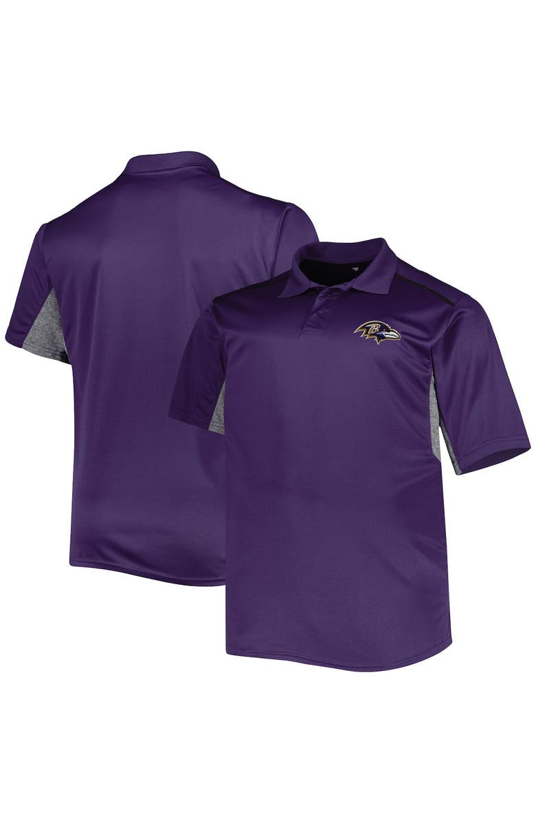 PROFILE Men's Purple Baltimore Ravens Big & Tall Team Color Polo, Main, color, 