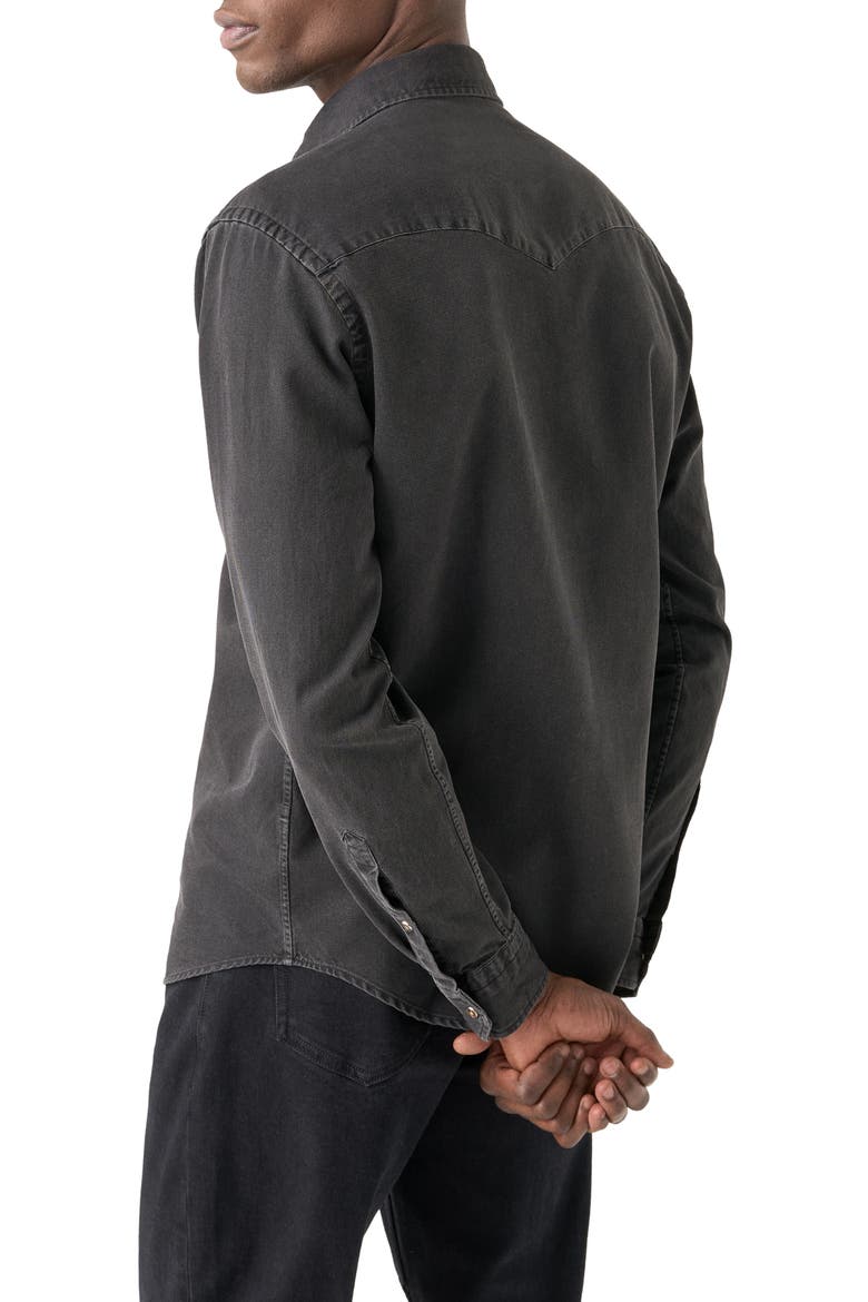Indigo Western Shirt, Alternate, color, BLACK