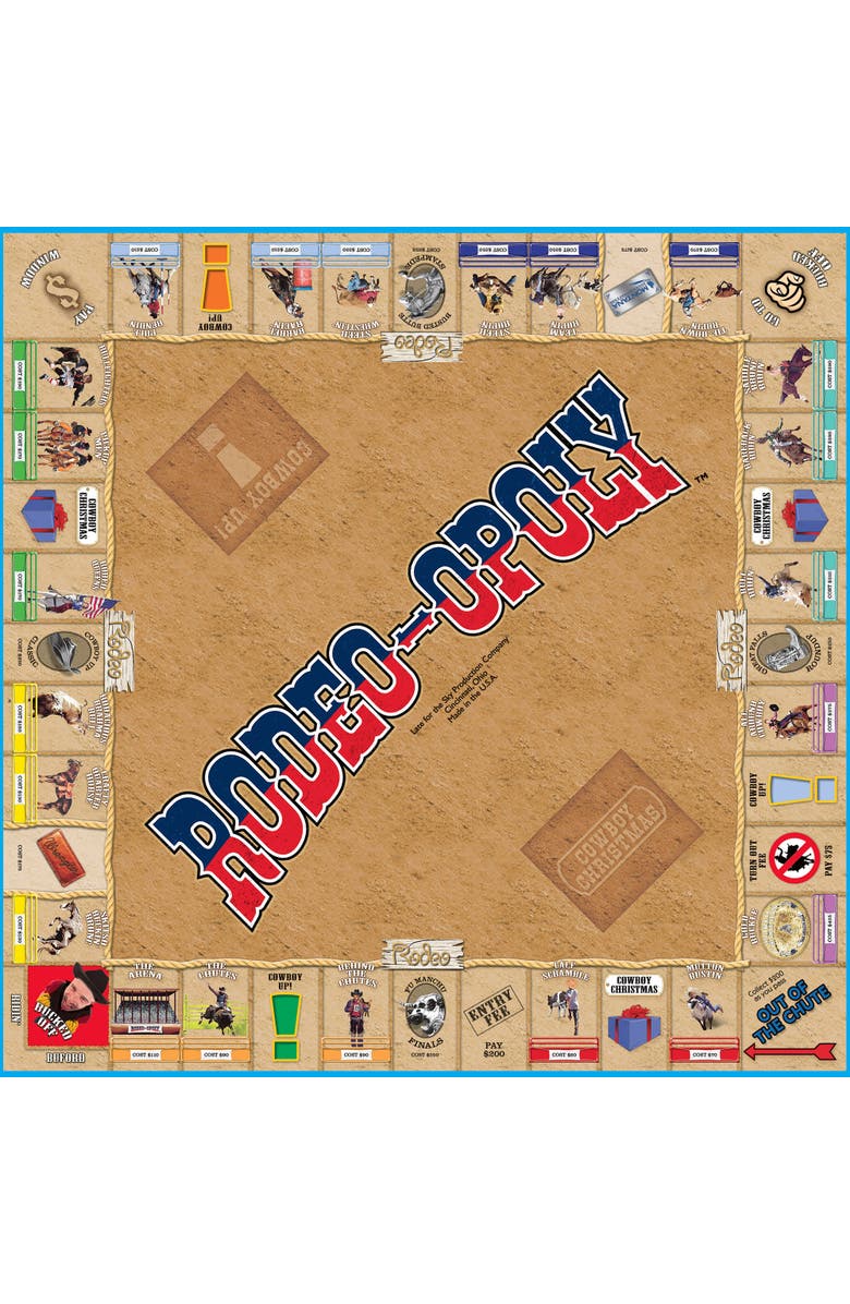 Late for the Sky Rodeoopoly Themed Family Board Game, Ages 8+, Alternate, color, Multicolored