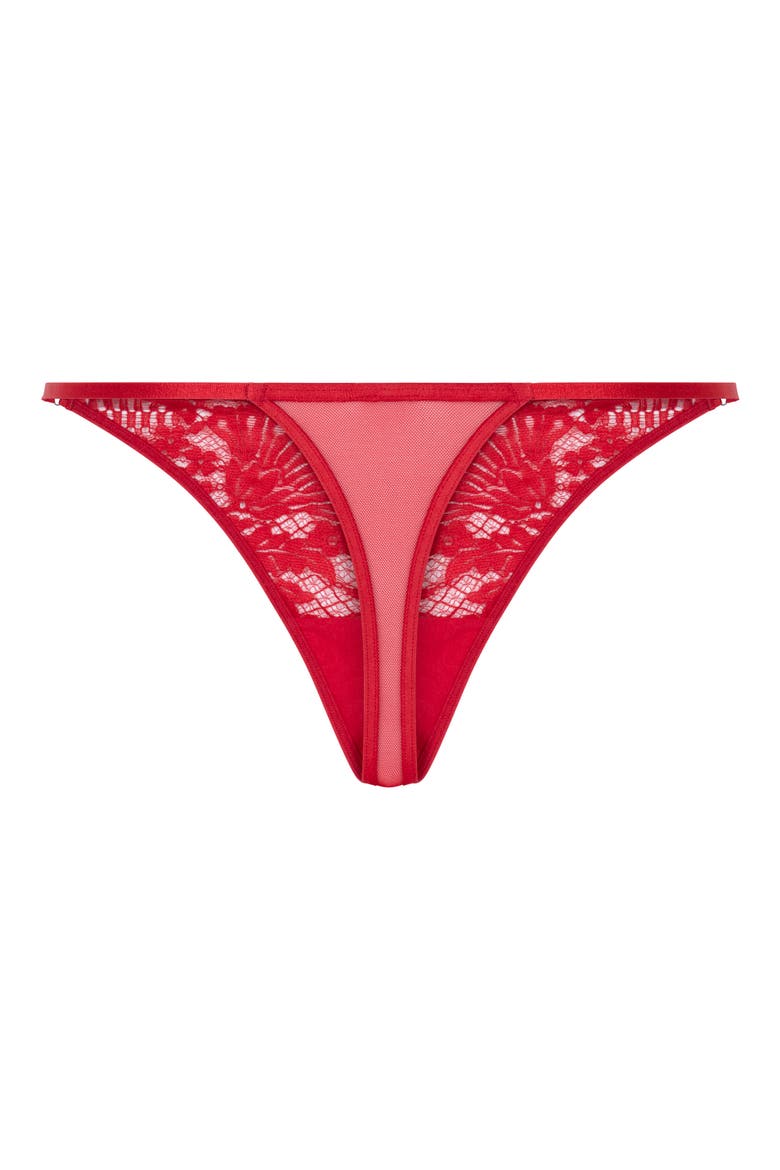 Whitney Lace Thong, Alternate, color, CHILI PEPPER