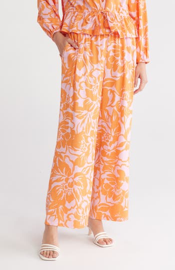 GEMMA + JANE GEMMA + JANE PALM PRINT PULL-ON PANTS